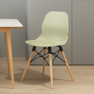 森川家具餐椅家用实木靠背椅北欧现代简约时尚 休闲创意书桌椅椅子