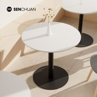 森川咖啡桌餐桌现代简约网红餐厅奶茶店小圆桌方桌家用会议洽谈桌