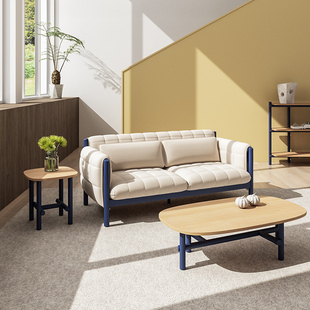 森川家具办公室简约现代沙发休息区接待洽谈商务会客沙发茶几组合