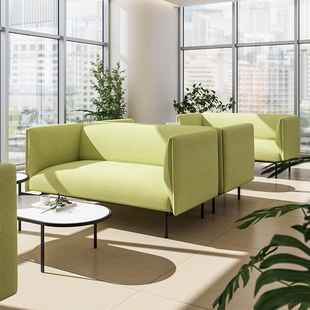 森川家具接待会客沙发现代简约休闲商务休息区酒店前台售楼部卡座