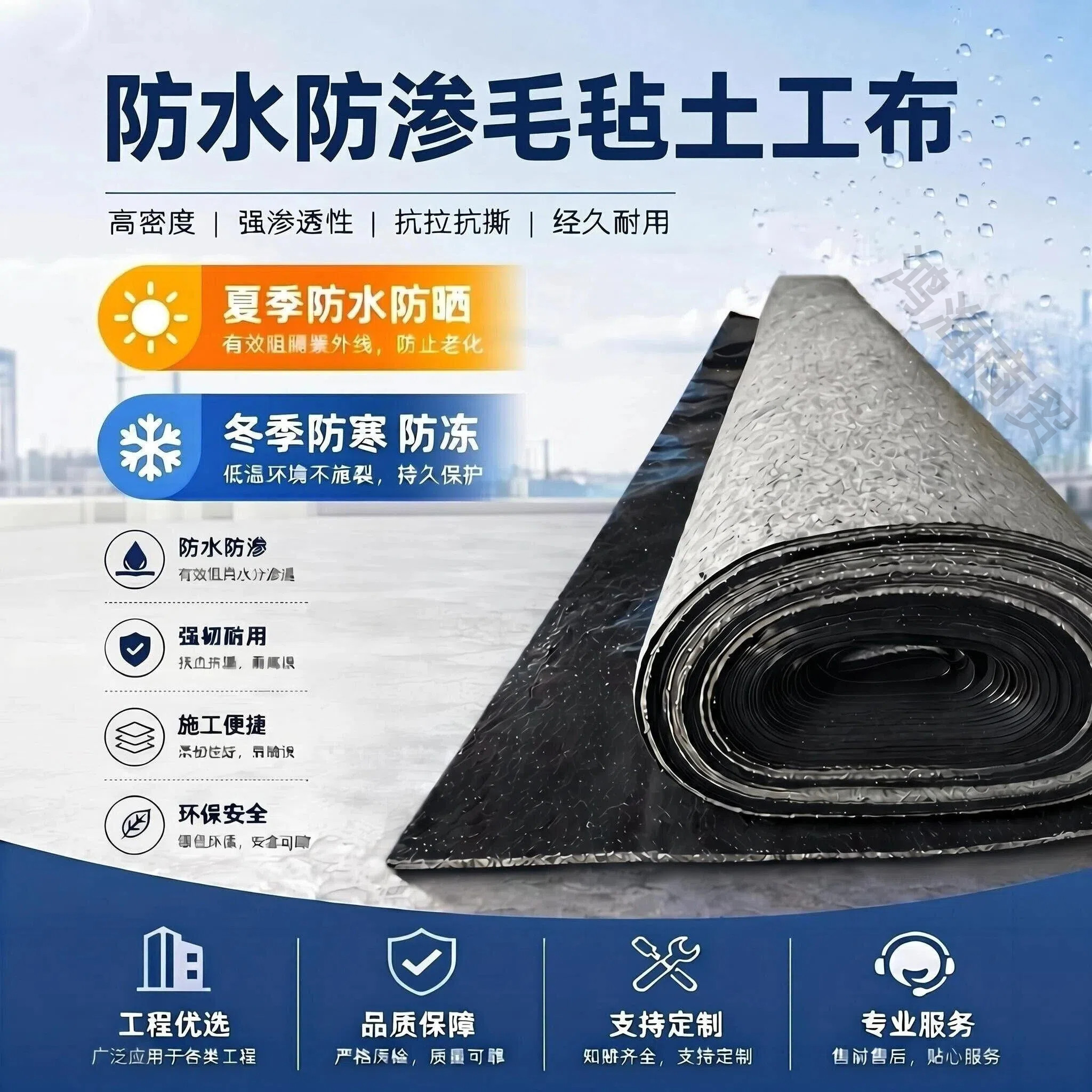 全新升级防水防晒土工布