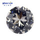 圆形196 灰色系纳米宝石裸石 人造合成宝石尖底石珠宝补钻可蜡镶