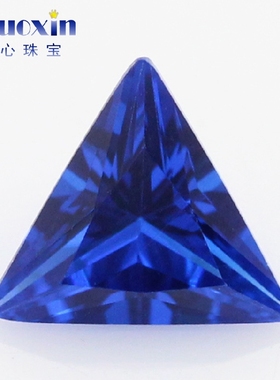 三角形直角113#尖晶蓝裸石仿钻 直三角合成蓝宝石戒面镶首饰裸钻