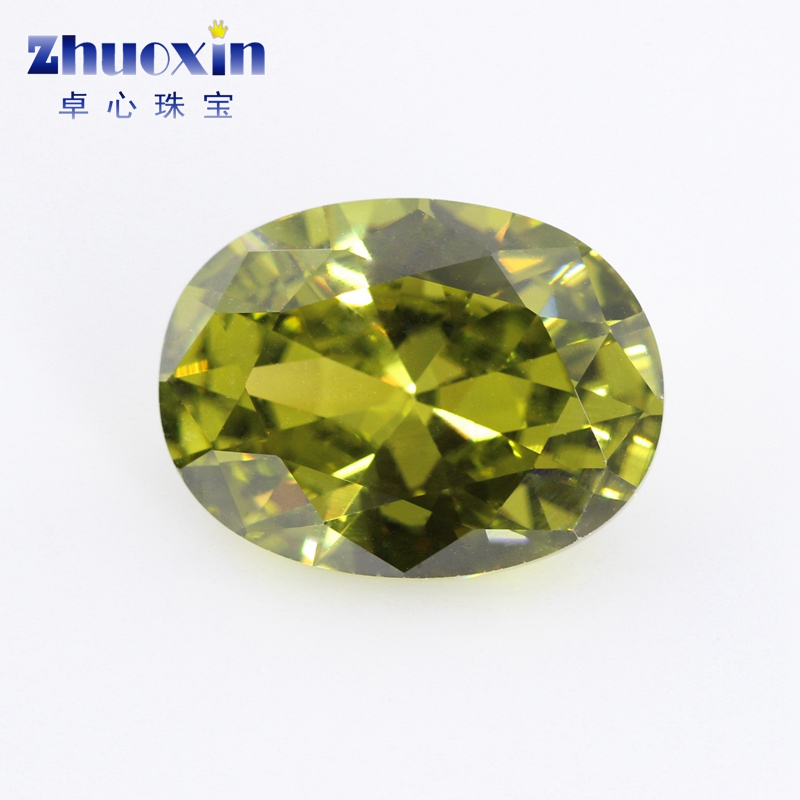 椭圆形裸石卓心珠宝锆石