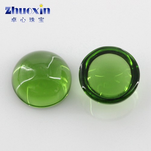 diy绿色镶嵌光面平底美甲裸石