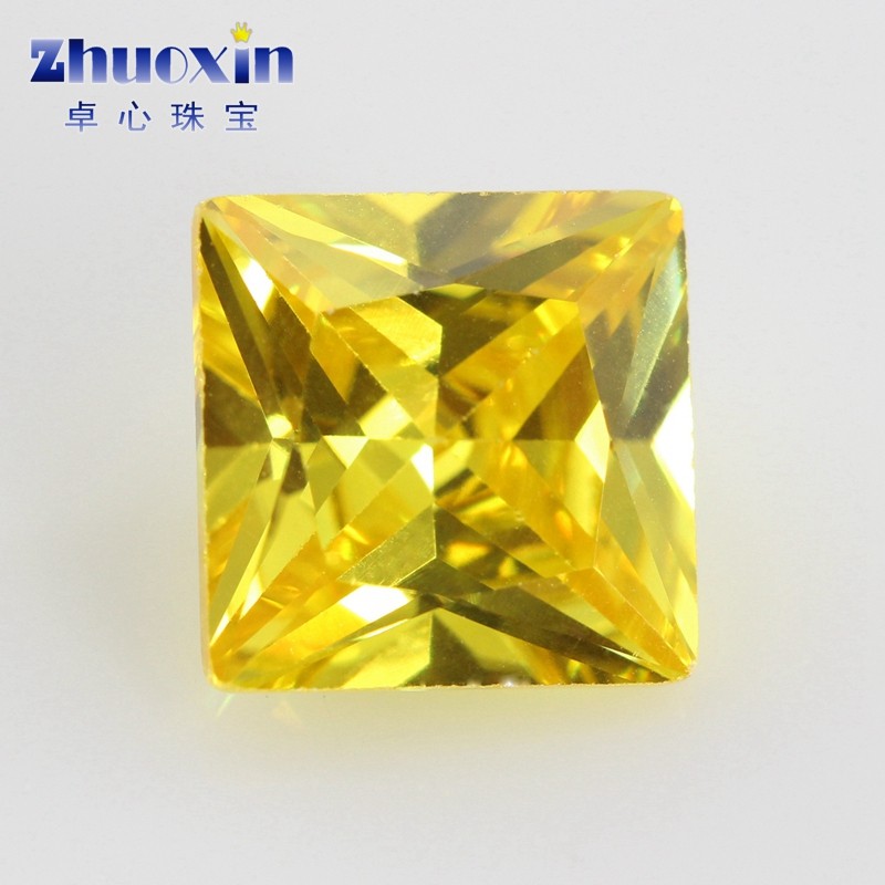 公主方金黄色锆石裸石戒面 正方直角尖底彩色宝石仿钻首饰品配件,饰品/流行首饰/时尚饰品新,其他DIY饰品配件,淘宝优惠券,粉丝福利购,淘宝优惠卷