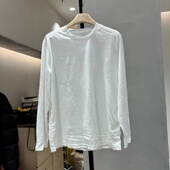 T恤女宽松显瘦打底衫 欧货2026春季 百搭圆领长袖 时尚 上衣T3007 新款