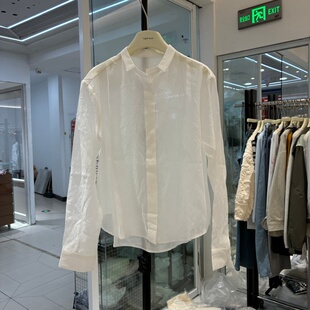 衬衫 2026春夏新款 百搭翻领天丝长袖 时尚 女高级感衬衣防晒上衣 韩版