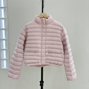 欧货2026冬款立领拉链轻盈保暖白鹅羽绒服女宽松95保暖外套27001