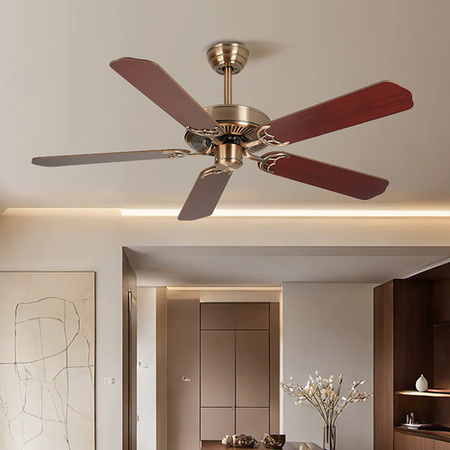 无灯商用吊扇吊顶风扇五叶木叶扇