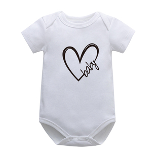 清仓新生儿三角哈衣卡特包屁衣短袖爬服婴儿连体衣春夏秋宝宝衣服