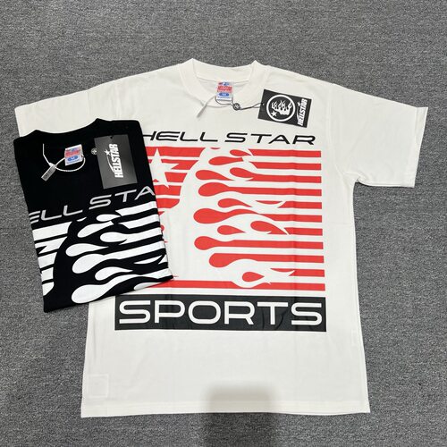 跨境Hellstar Studios Sport Logo 欧美风潮牌男女款短袖T恤