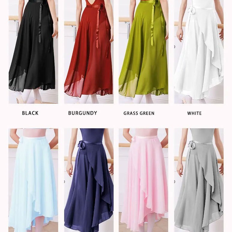 芭蕾舞古典民族舞蹈长裙子练功演出服装飘逸度大摆裙雪纺纱裙教师