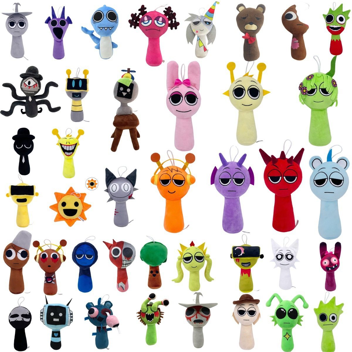 现货跨境热销 Sprunki Plush节奏盒子新款游戏周边毛绒玩具玩偶现,玩具/童车/益智/积木/模型,毛绒/玩偶/公仔/布艺类玩具,淘宝优惠券,粉丝福利购,淘宝优惠卷