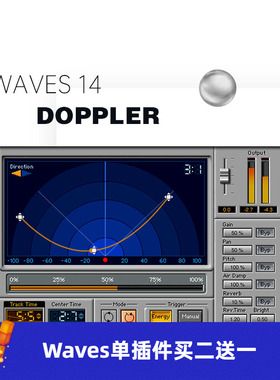 WAVES16 Doppler效果器混响修音音乐制作编曲插件