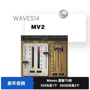 WAVES16 MV2后期制作的电平处理插件修音音频处理插件