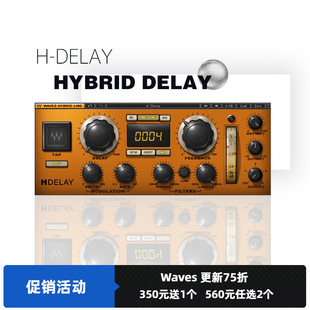WAVES16 Delay Hybrid 混响与延迟AU编曲录音效果器插件