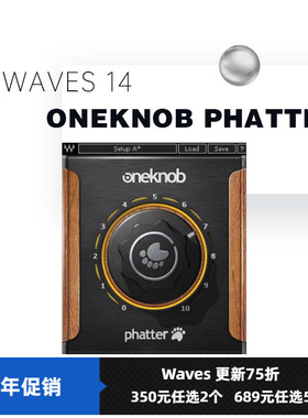 WAVES16 OneKnob Phatter低音增强器音乐制作编曲效果器修音插件