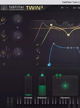 正版Fabfilter Twin 3 肥波 电子合成器编曲制作插件