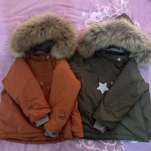 定制整皮miniatu大鹅毛领帽条真毛领子mat毛领单卖貉子毛领精灵帽