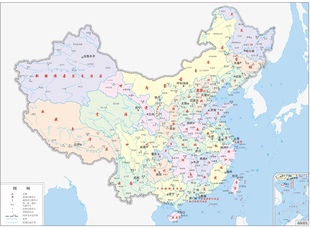 中国各省高清区位地图ai矢量图ppt轮廓cdr可编辑填地图懒猫素材