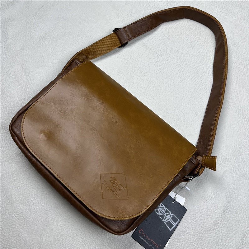 三盒子单肩斜挎包pu翻盖包日韩包