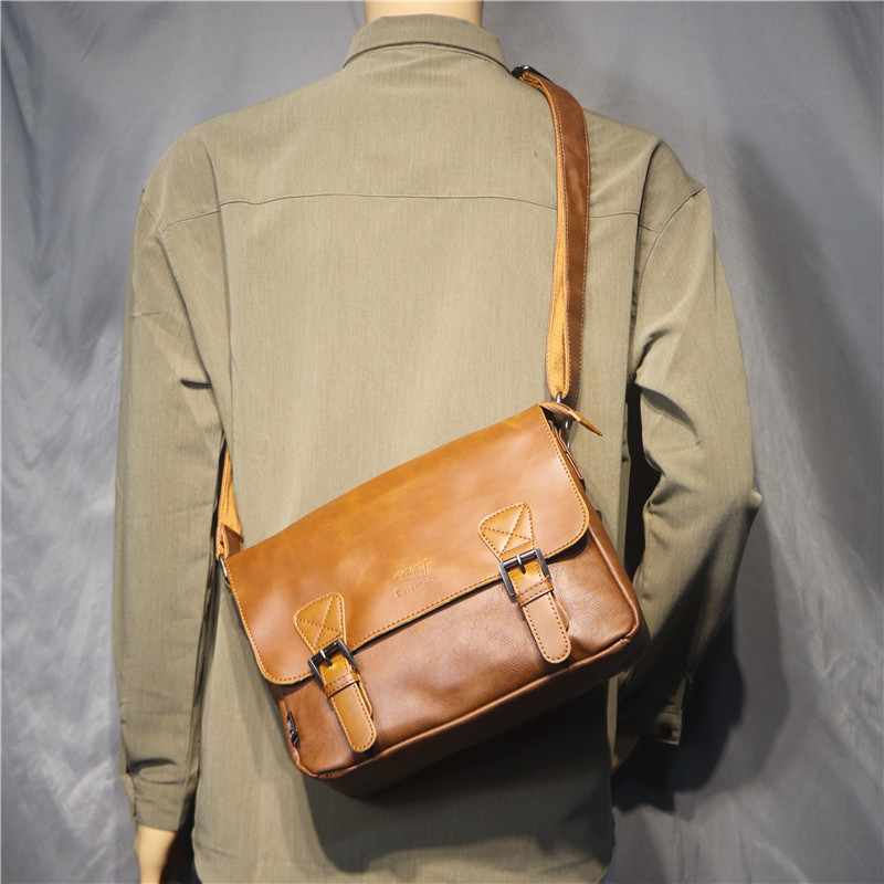 threebox韩国休闲斜挎机车单肩包