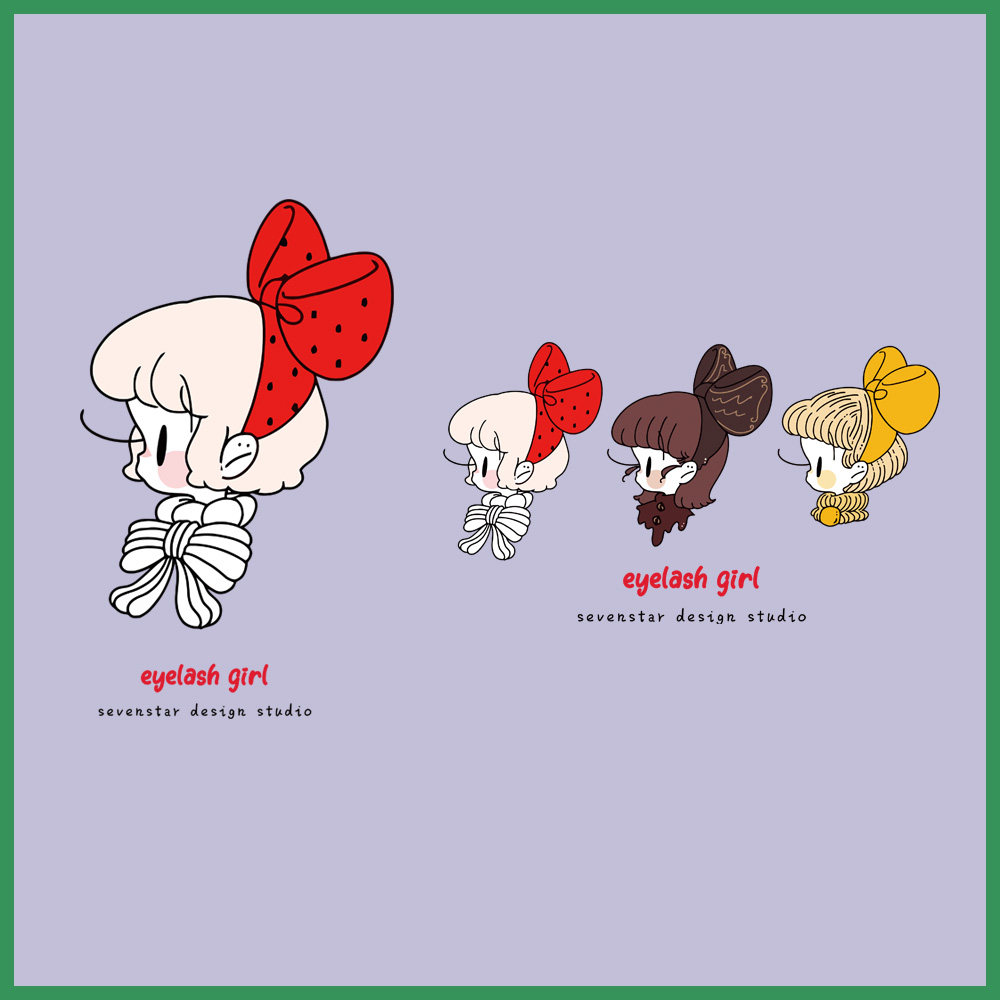 可爱ins网红睫毛女孩女装热转印烫画贴服饰辅料diy白墨烫画2100