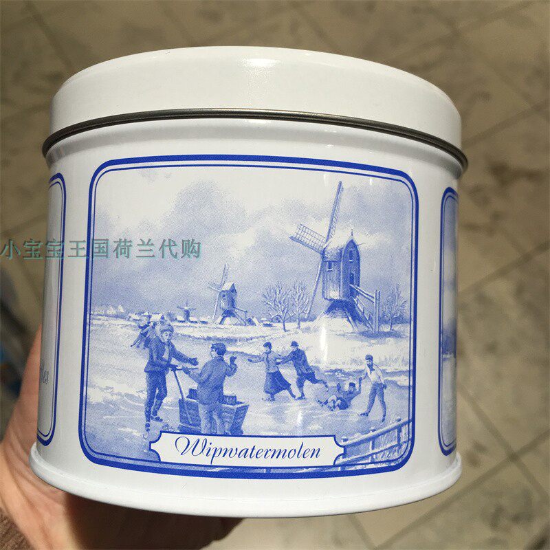 4罐荷兰直邮包邮包税 troopwafels in Delfts Blauw Blik 华夫饼