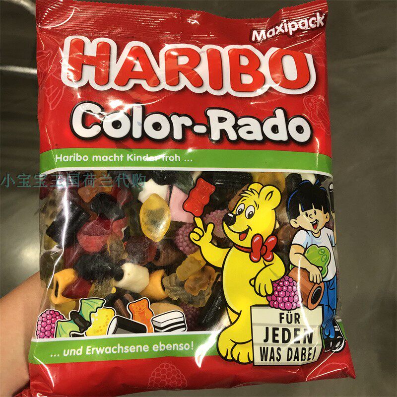 1袋荷兰直邮包邮包税HARIBO哈瑞宝美味混合装糖果口味丰富多样