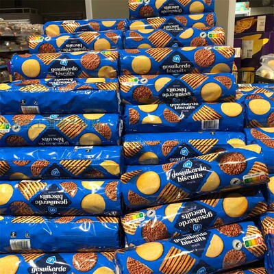 3包荷兰直邮包邮包税AH Gesuikerde biscuits糖渍巧克力涂层饼干