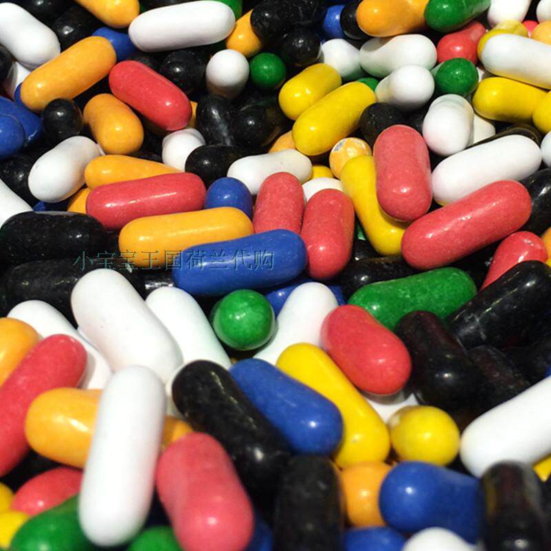 5袋荷兰直邮包邮包税 venco kleurendrop五彩欢乐脆皮甜味甘草糖