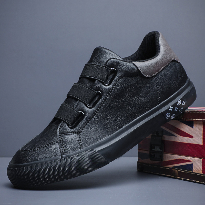 高帮皮鞋男秋冬季一脚蹬春秋男鞋2026新款韩版百搭男士休闲皮鞋子