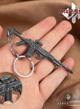 三角洲迷你满改M14射手步枪模型