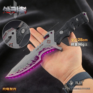 三角洲游戏周边 近战武器处刑者小刀亚克力充电发光模型摆件玩具