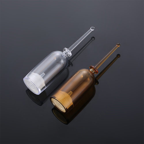 现货1ml、3ml、5mlAS塑料精华原液瓶 后推保鲜瓶 斜肩分装瓶 包材