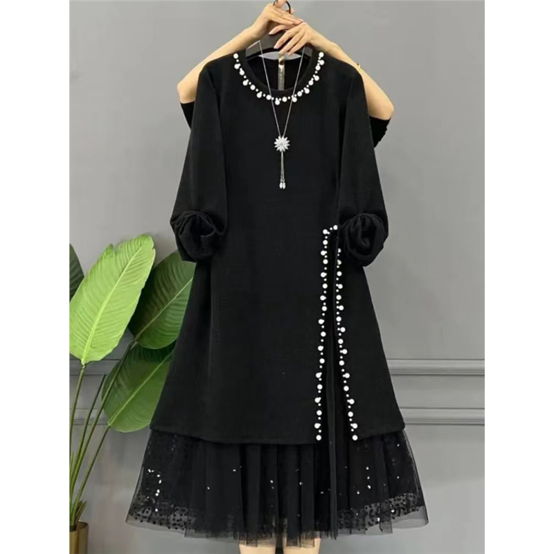 2024秋季大码重工半身裙套装遮肉遮肚宽松显瘦两件套长袖百搭小衫,女装/女士精品,大码套装,淘宝优惠券,粉丝福利购,淘宝优惠卷