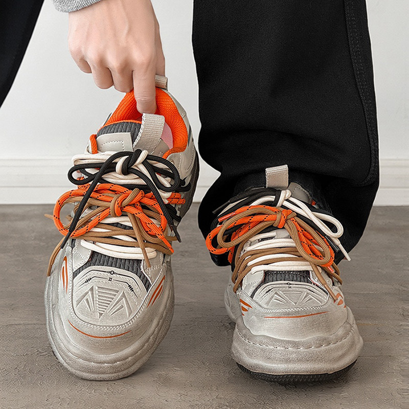 男鞋2025新款冬潮牌高级感运动休闲鞋百搭痞帅溶解鞋增高厚底板鞋,流行男鞋,休闲板鞋,淘宝优惠券,粉丝福利购,淘宝优惠卷