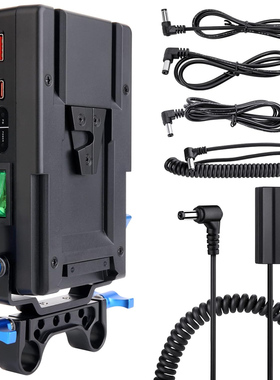 V口电池扣挂板15mm管夹齿轮供电适用索尼FX3/FX30假电池盒NPFZ100