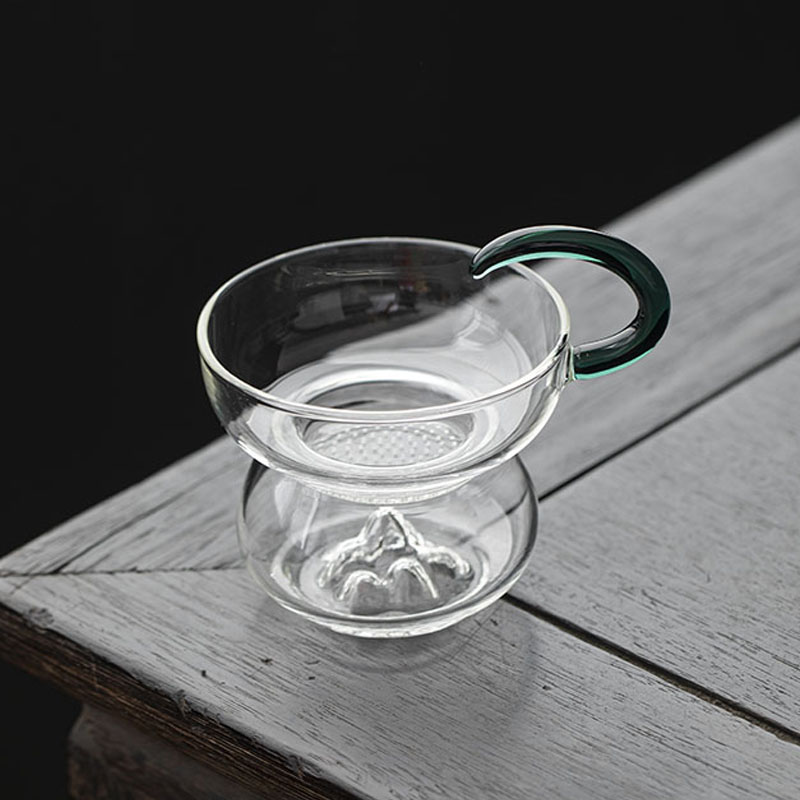 玻璃茶漏家用透明茶水分离过滤器功夫茶滤创意茶漏斗茶叶隔滤