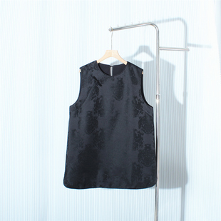 2026春秋新款国风盘扣马甲裙大码微胖MM新中式女装休闲百搭连衣裙