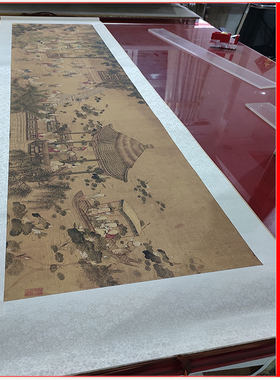 装饰画国画冷枚百子图