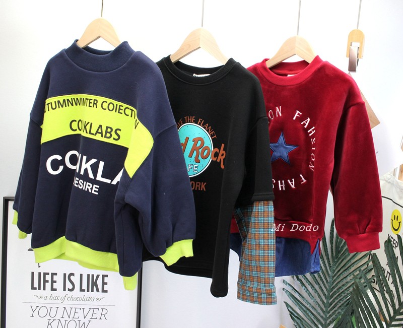 卫衣秋冬季加厚韩版童装