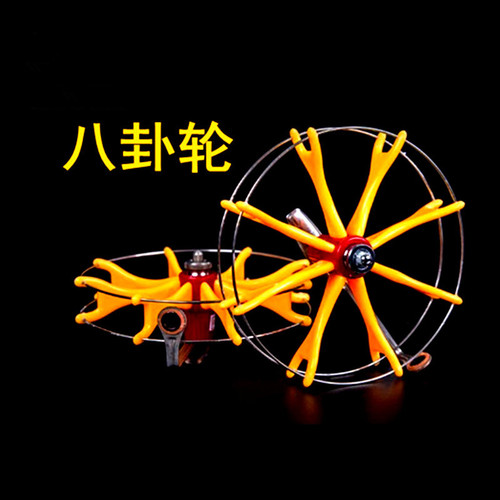 八卦渔轮手拨轮盘车轮微铅筏钓轮