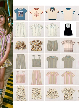 女童连衣裙短袖儿童领结百褶裙子中小童领结上衣 ins款夏mp26薄款