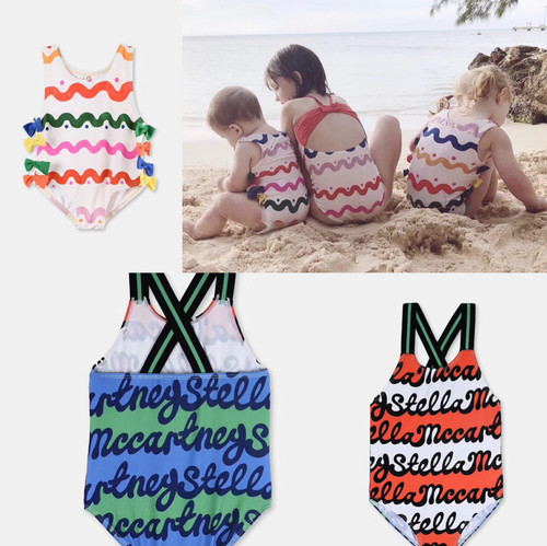 爆款度假专业训练儿童连体泳衣