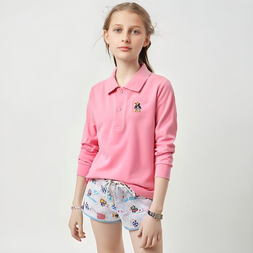 儿童纯棉网眼棉幼儿园园服