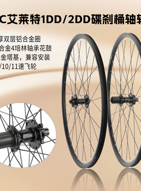 GIANT捷安特700C艾莱特1/2DD平把公路自行车桶轴前后轴承碟刹轮组
