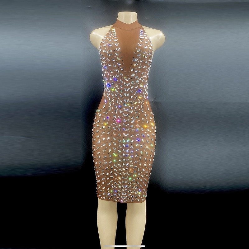 Birthday Outfit 钻石裙优雅露背休闲连衣裙棕色性感钻石礼服,商务/设计服务,礼品定制,淘宝优惠券,粉丝福利购,淘宝优惠卷