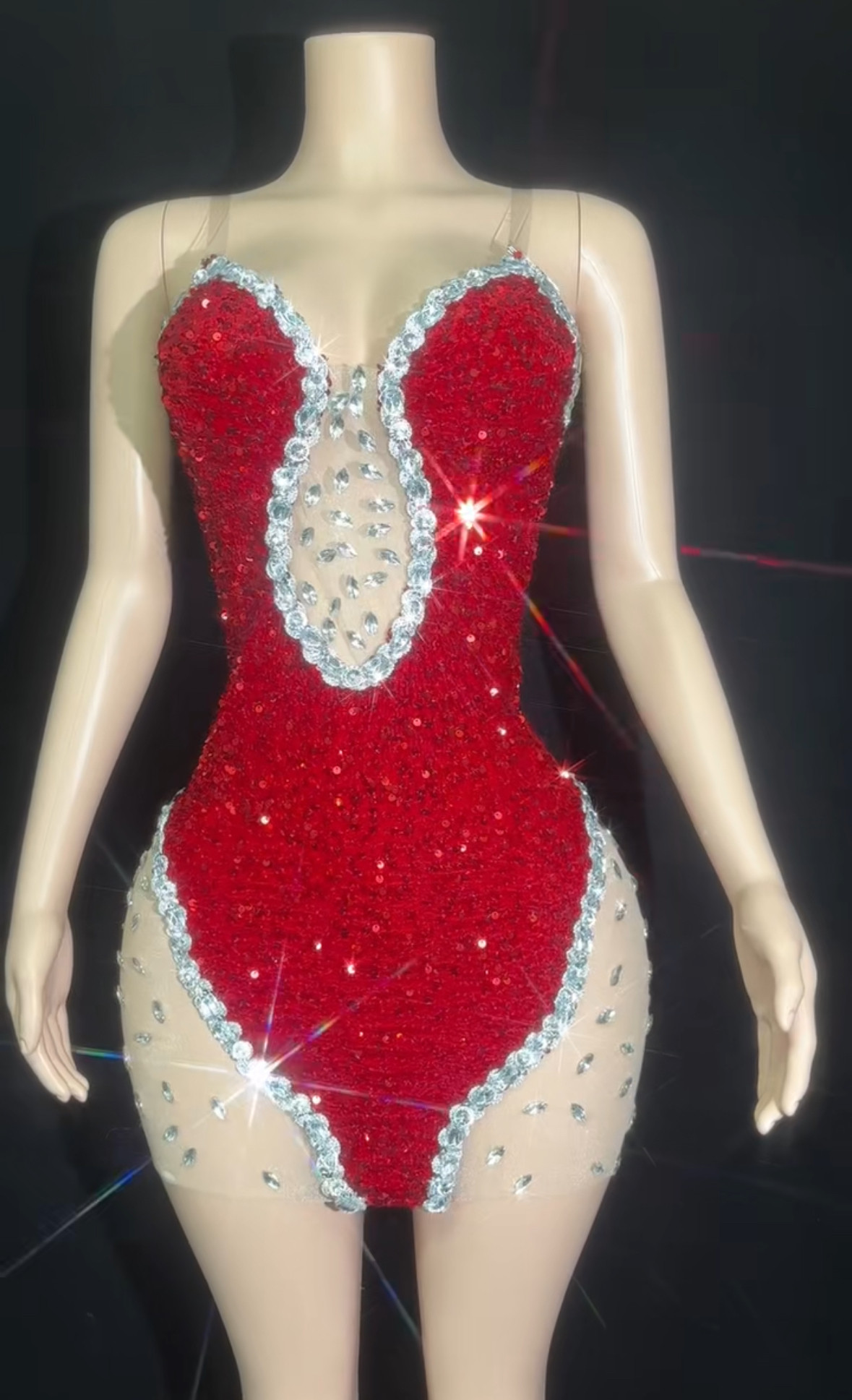 红色钻石礼服性感水钻亮片镂空连衣裙订婚宴敬酒服模特走秀晚礼裙,商务/设计服务,礼品定制,淘宝优惠券,粉丝福利购,淘宝优惠卷